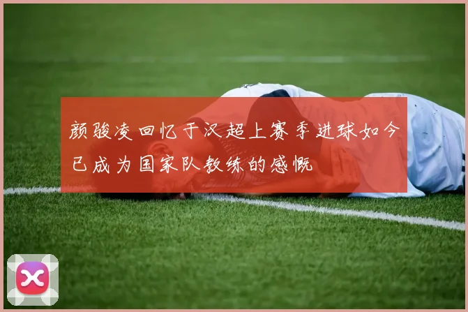 颜骏凌回忆于汉超上赛季进球如今已成为国家队教练的感慨